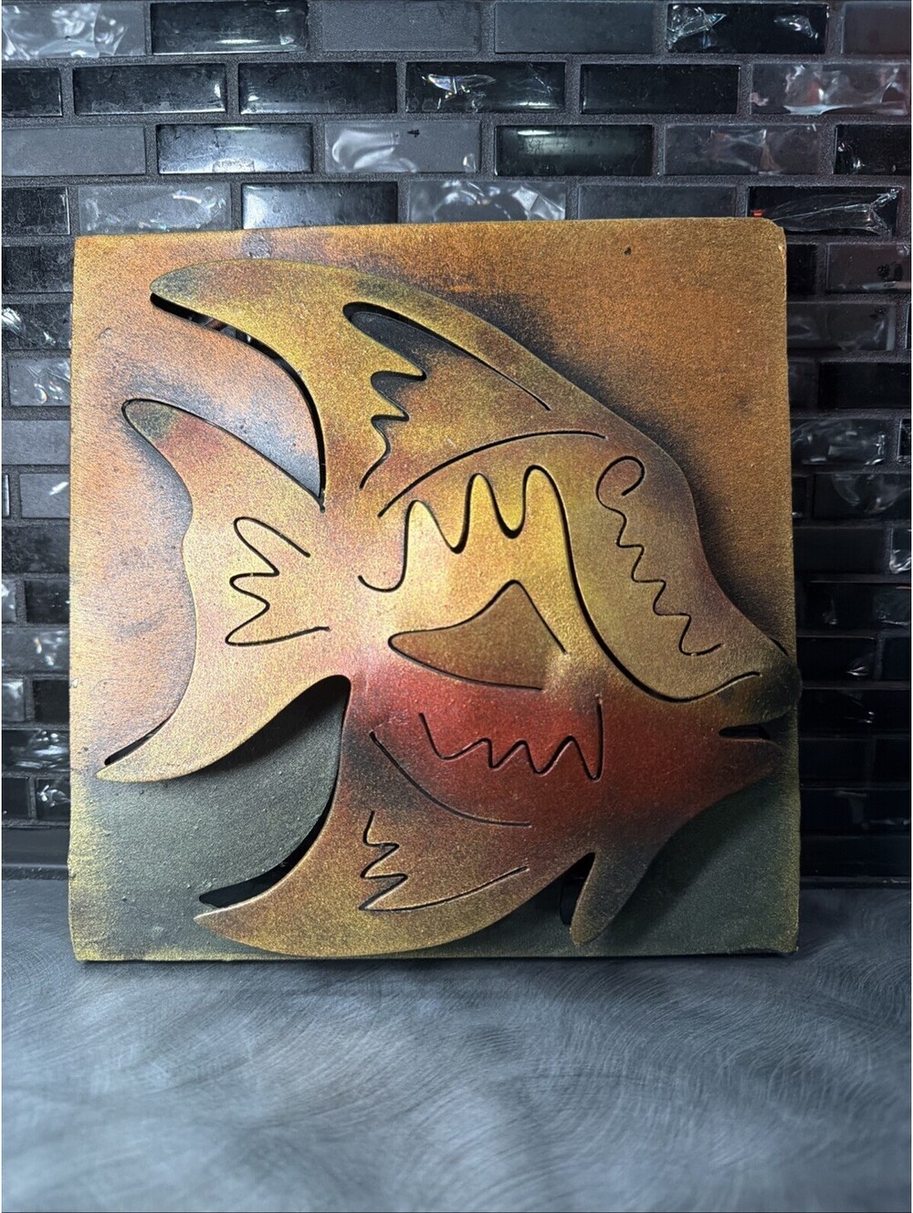 Andreas Martin Del Campo Metal Fish 3D Wall Art 8"x 8"